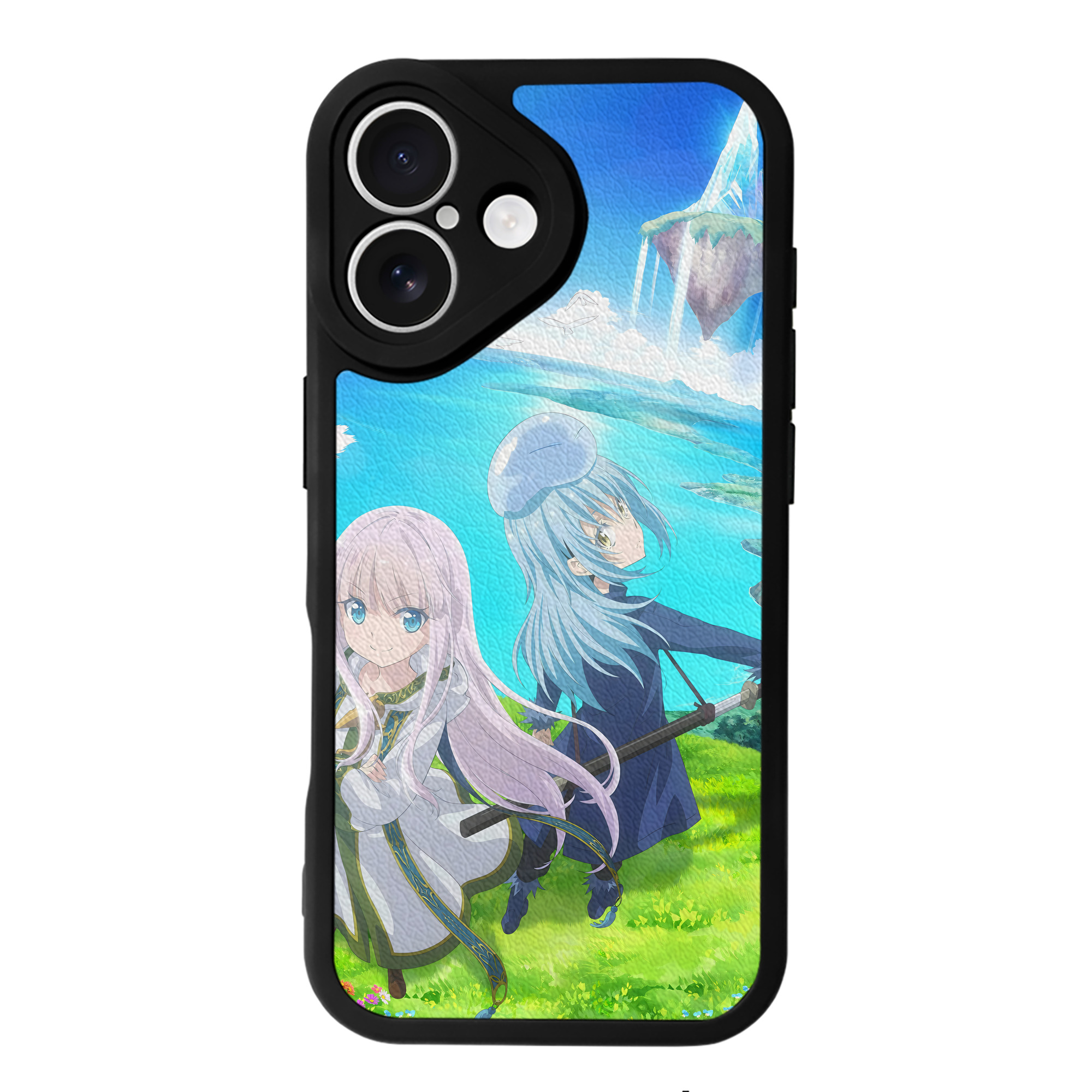 （画像用） 転スラ Regarding Reincarnated to Slime 【iPhone 16シリーズ対応】シリコンスマホケース（レザー調） 材質：シリコン